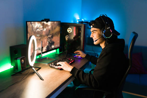PC gaming setup